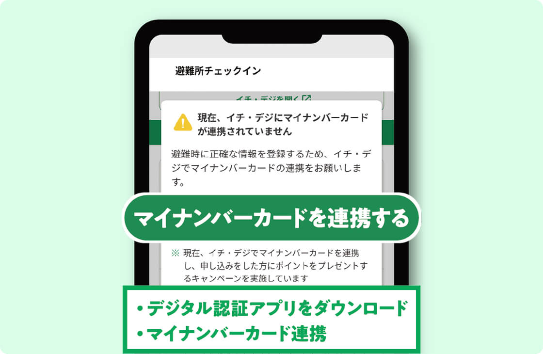 マイナンバーカードを連携します